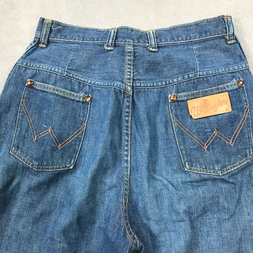 Vintage 50s Wrangler Blue Bell Sanforized Denim Bermuda Shorts Misses 16 (26″)