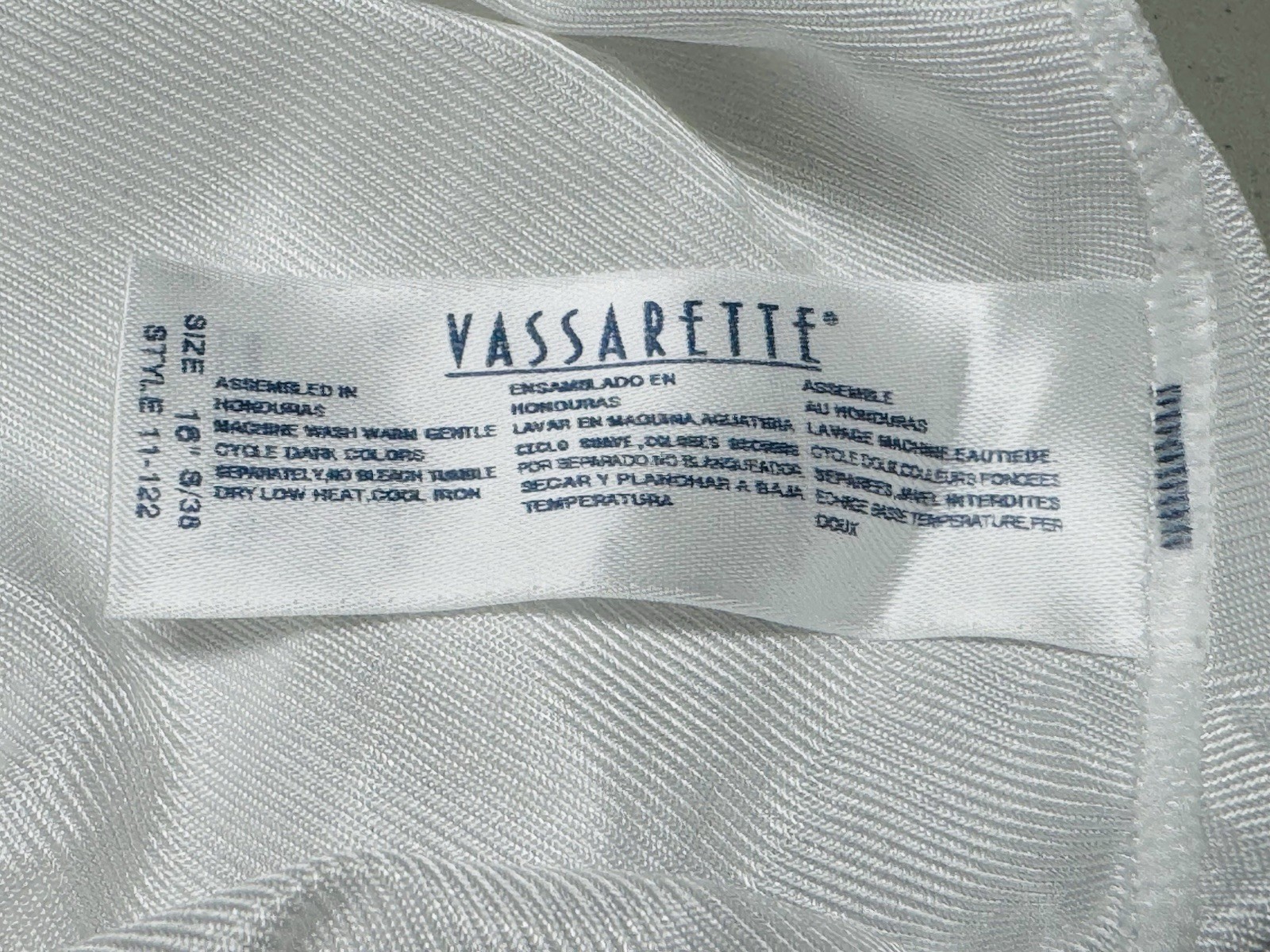 Vtg Vassarette Nylon White Side Slit Mini Lace Trim Sissy Half Slip Sz S EUC