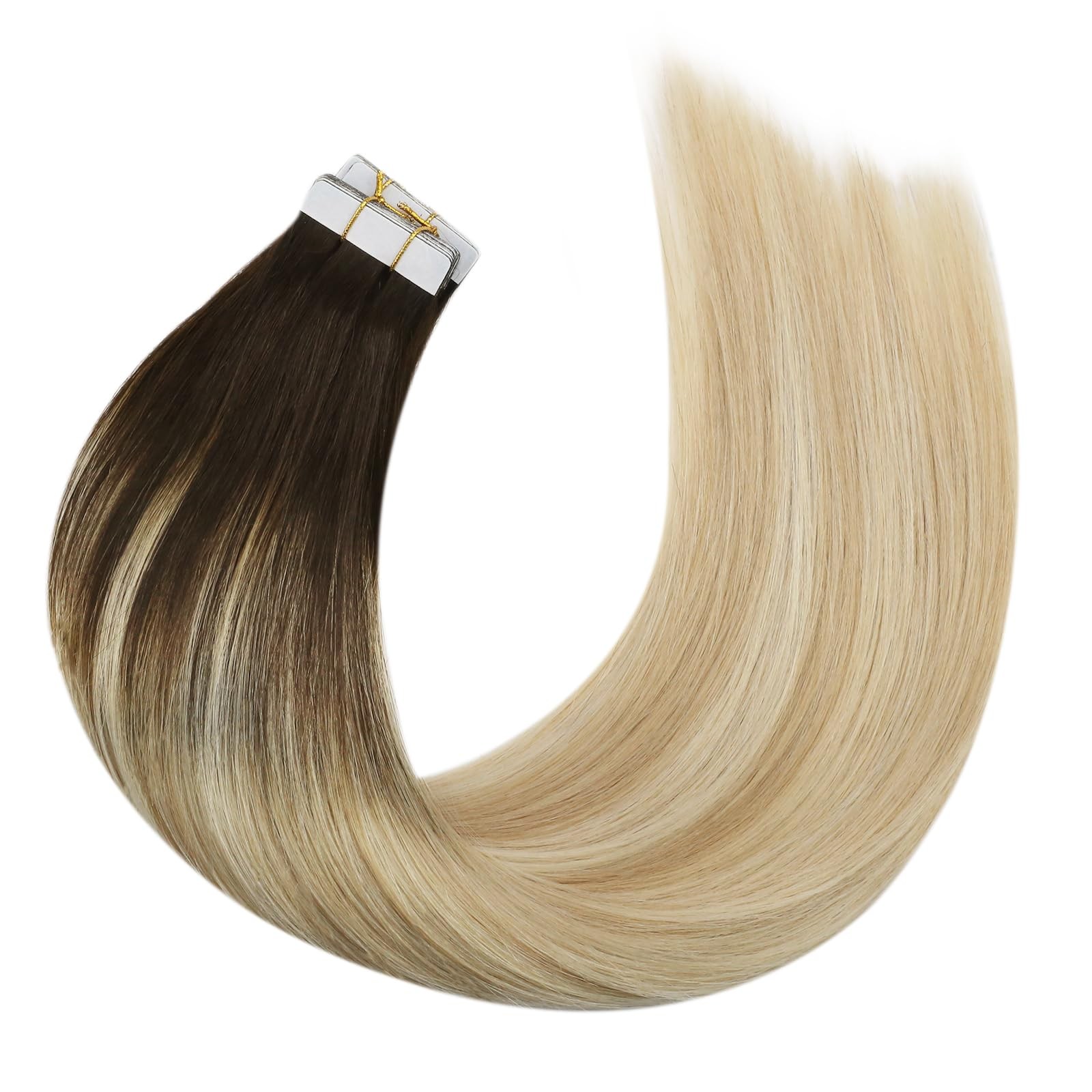 Moresoo Tape in Hair Extensions Human Hair Straight Tape in Extensions Real Hair