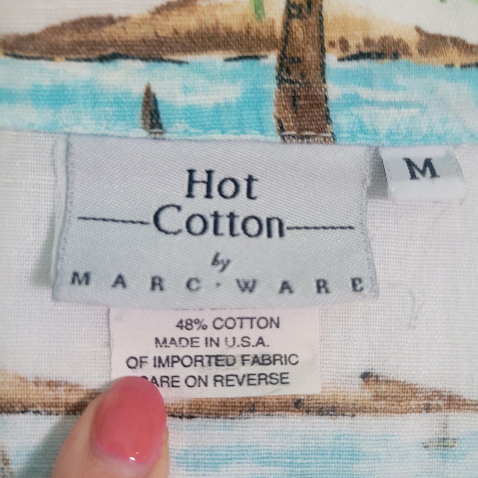 90s Vintage Hot Cotton by Marc Ware Women’s Lounge Set Linen Cotton Co-Ord