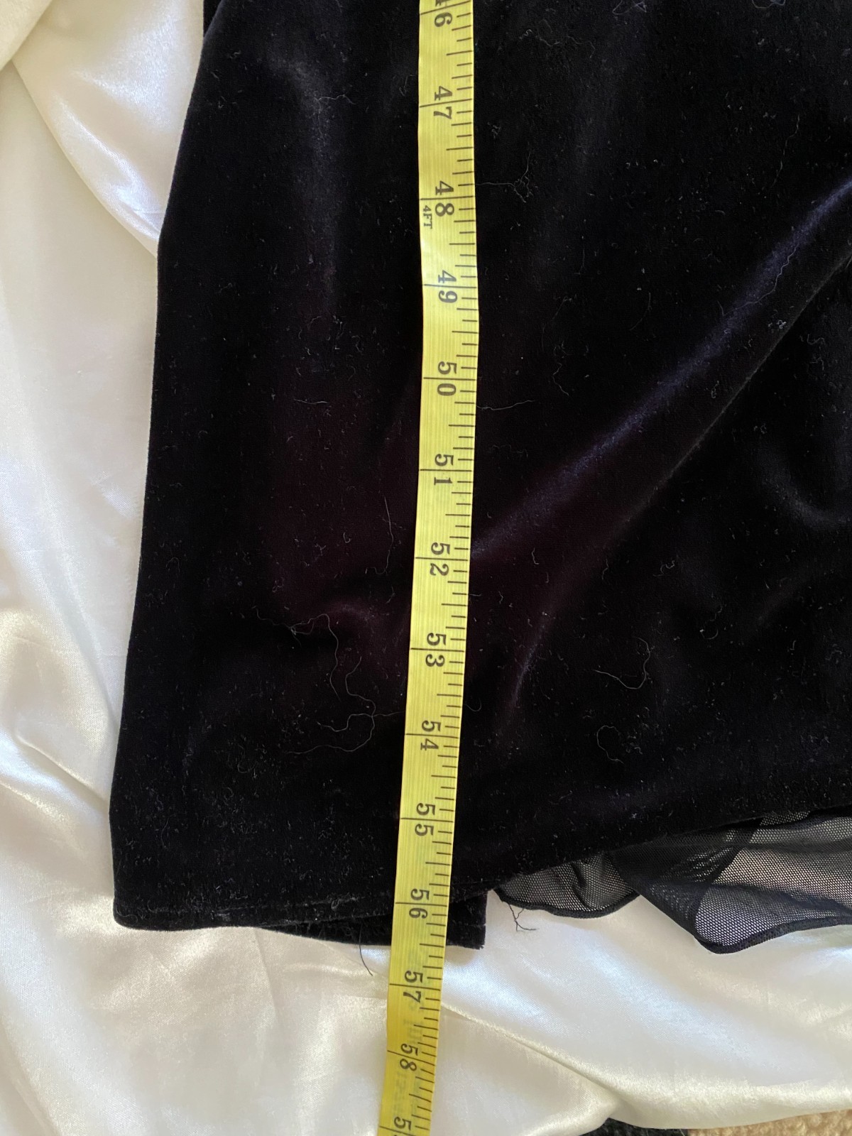 Vintage 1990s Black Velvet Cascading Beaded Gown Betsy & Adam Size 10 Prom