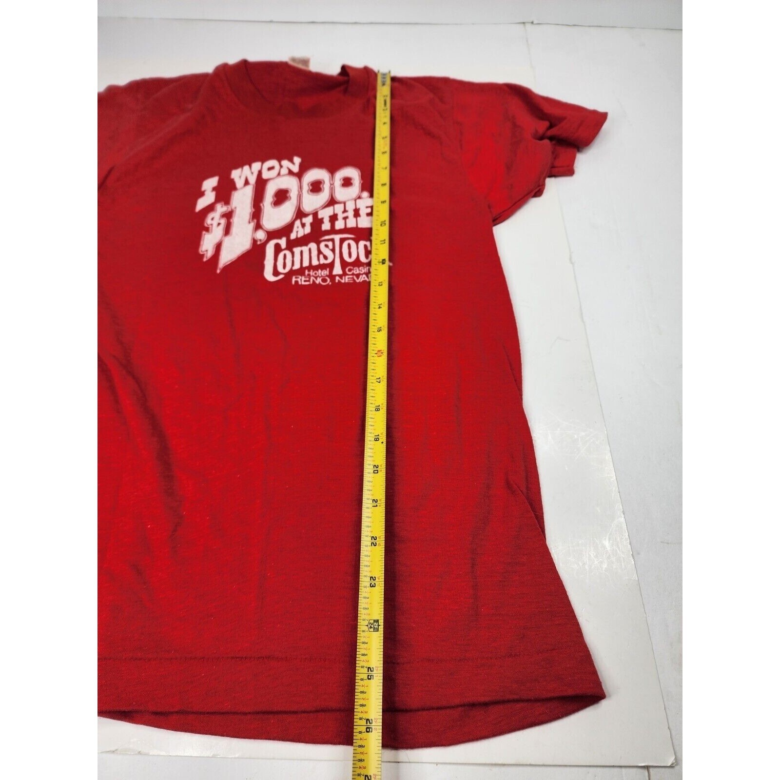 Vtg Screen Stars Comstock Hotel Casino Reno Nv. Women’s Shirt Size Medium 80s