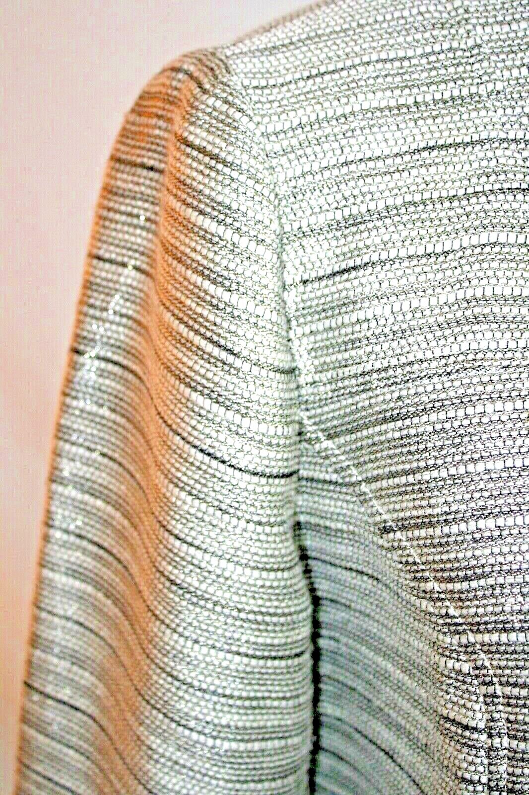 Lavand Vintage women XL jacket grey w/ metallic silver/gold threads throughout.