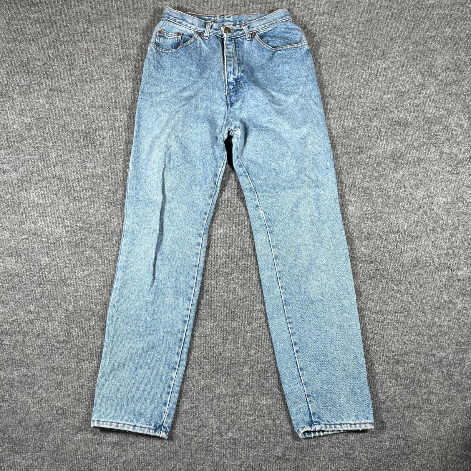 Lawman Jeans Womens Size 24 Light Wash High Waisted Tapered Leg Vintage Denim