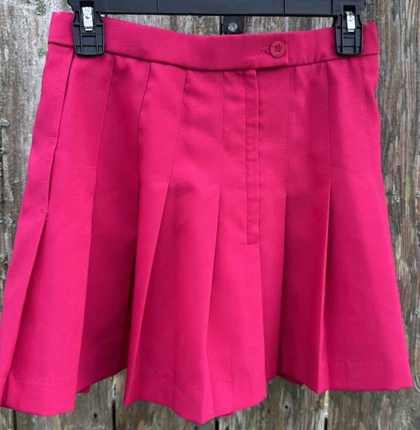 Le Coq Sportif Pink Pleated Tennis Skirt Preppy Athleisure Size 8 Pickleball