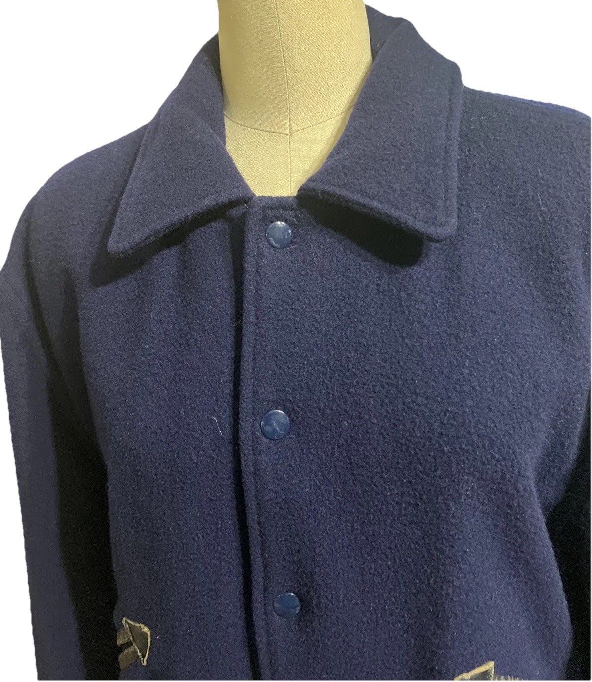 1940s 1950s Butwin Sweater Raglan Varsity Wool Cotton Jacket Ribbed Cuffs RARE