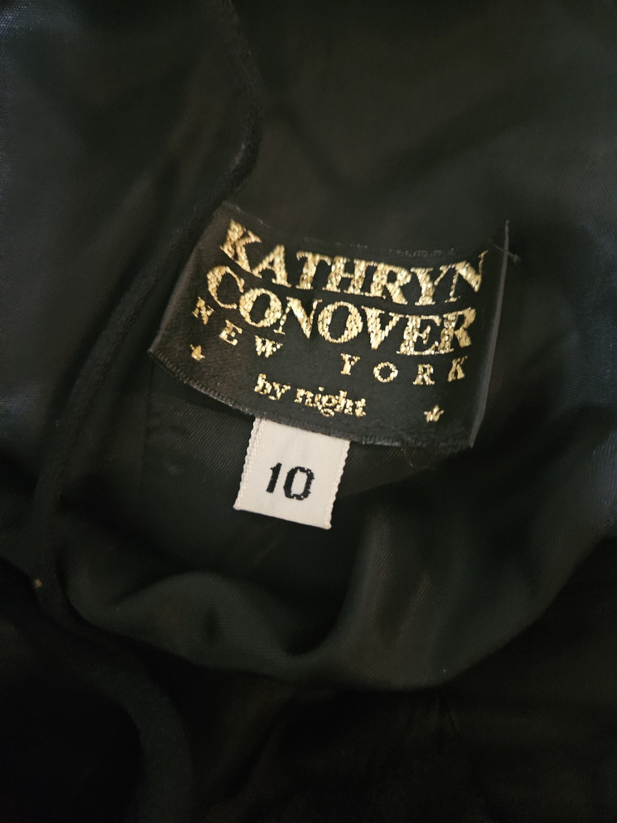 Vtg 80s Kathryn Conover NY Spaghetti Strap Classic 'Little Black Dress’ Sz 10