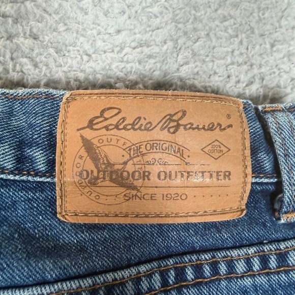 Eddie Bauer Vintage High Waisted Mom Jeans Medium Wash Blue Made in USA Missy 6