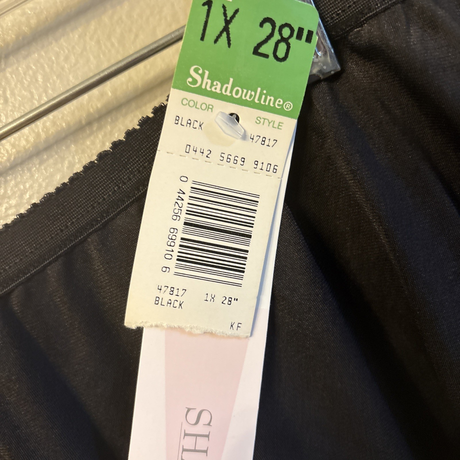 Shadowline Double Slit Under Skirt Black XL 28” Long