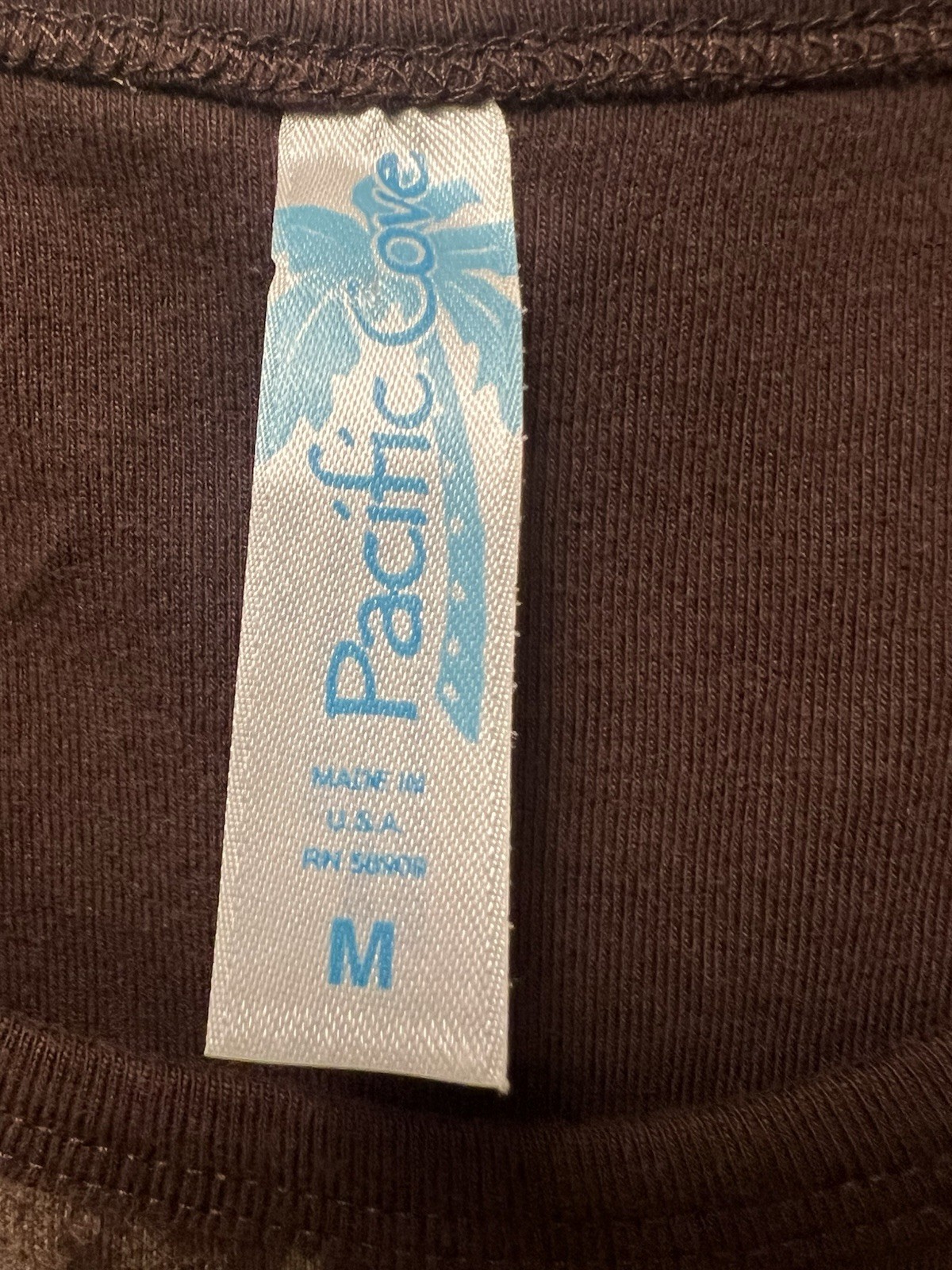 Vtg Pacific Cove Beach Dress Size Medium 80s 90s Casual Acapulco Cotton Made USA