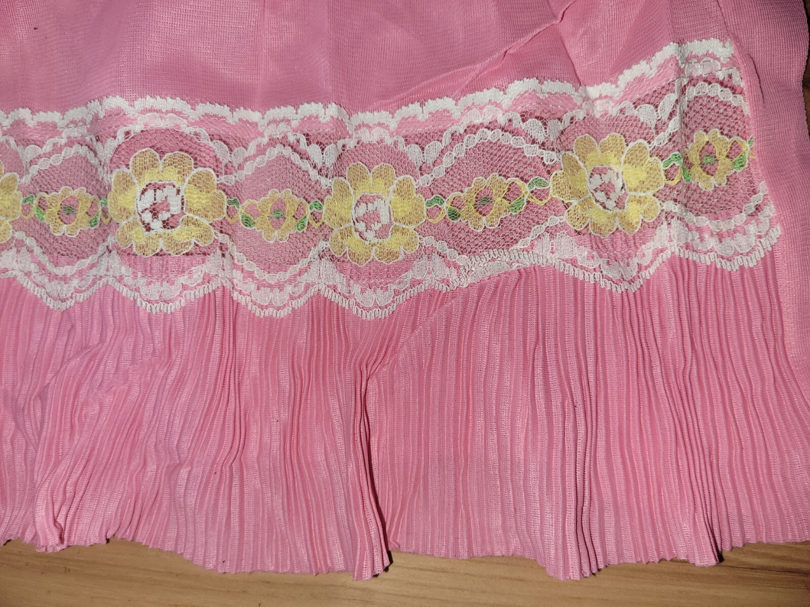 Vtg. LOT OF 3 Movie Star Lingerie Lace Slip Size Small USA Yellow Pink Black