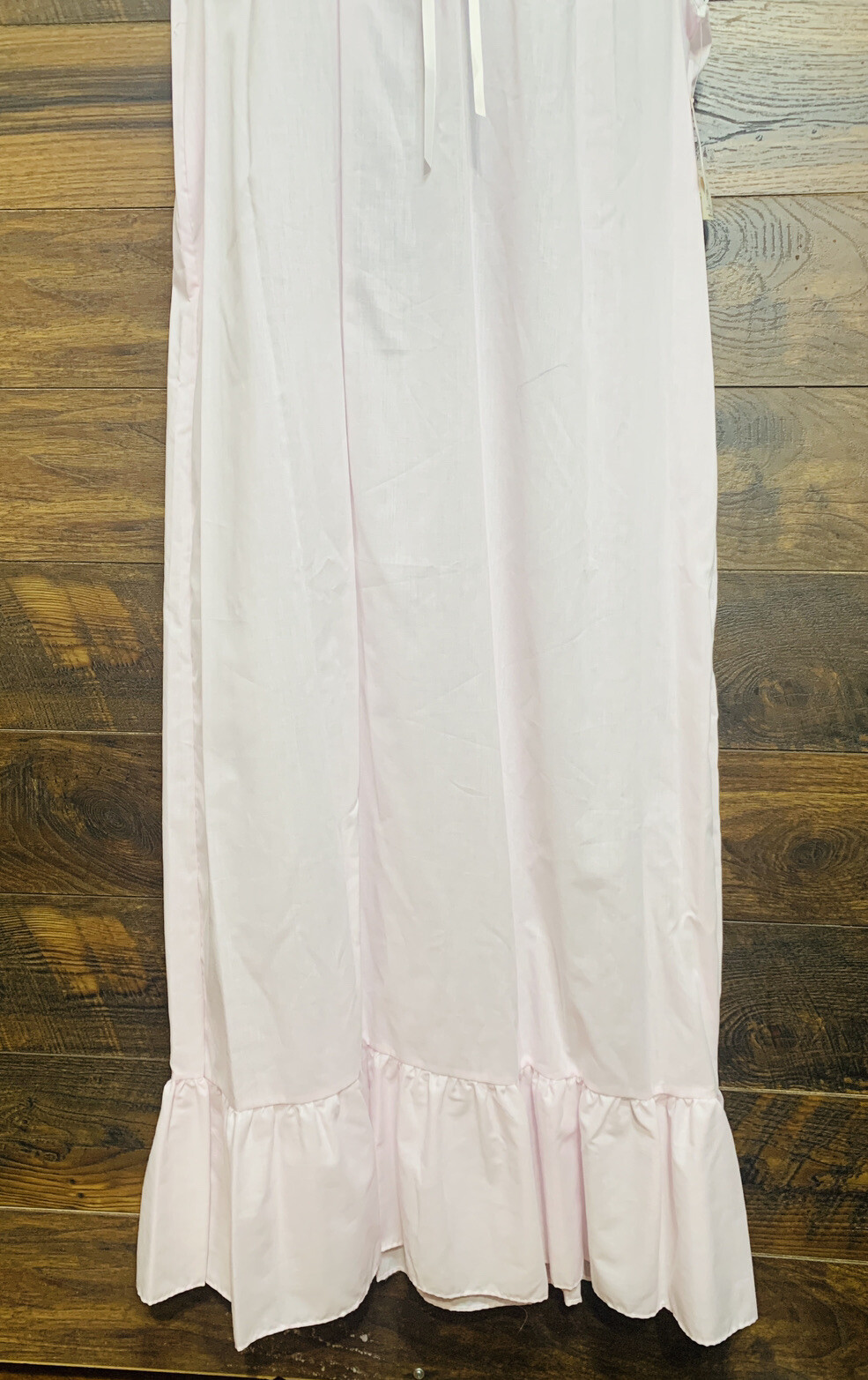 VGT Carole Night Gown Medium Pink Floral CottageCore Grannycore Lightweight USA