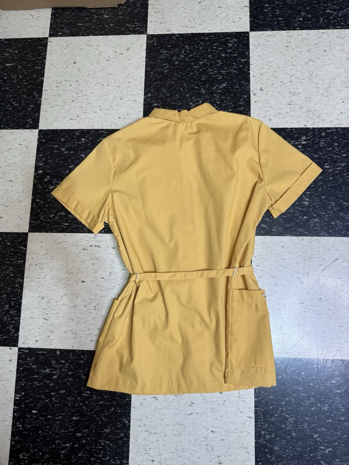 Vintage Just Tops By Crest Short Sleeve Blue Button Up Top Women’s L Waitress