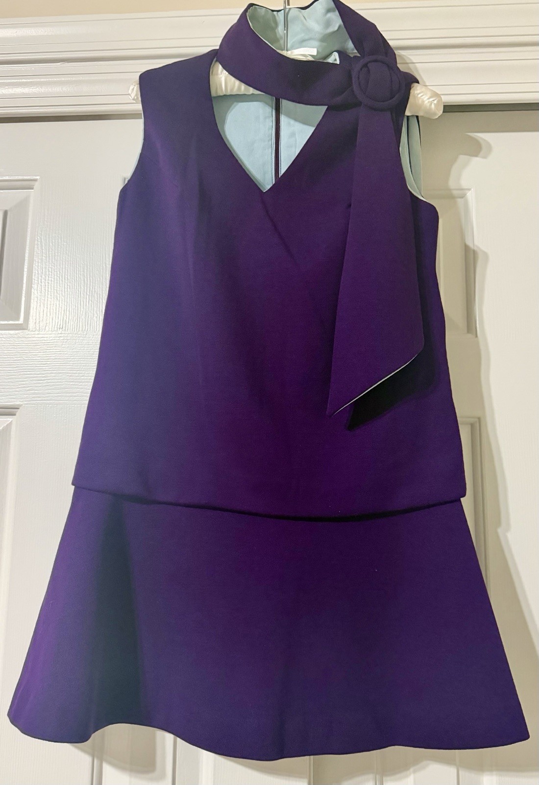 Vintage 1960s/1970s Women’s Mod Purple Mini Dress