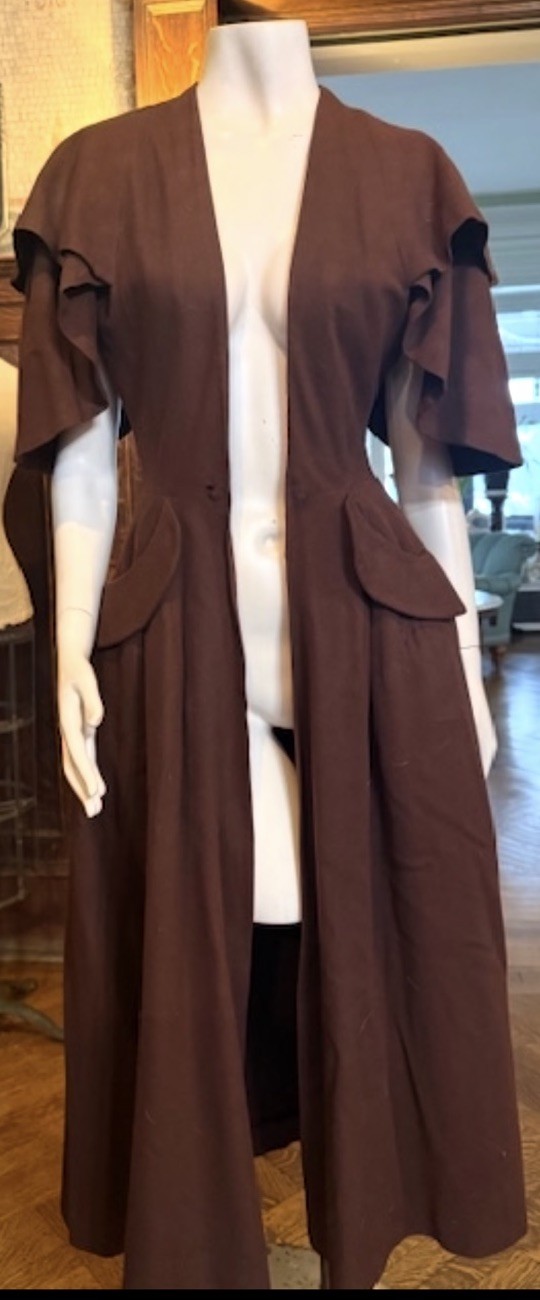 1930s-40s Couture MARTIAL ET ARMAND wool Coat