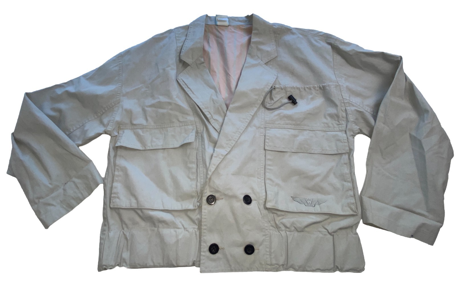 VTG Wrangler Safari Jacket Women’s MED 2-Face Twill Cotton 70s-80s USA Made RARE