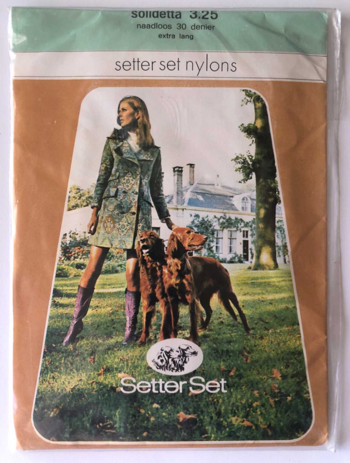 Rare Vtg Setter Set Nylon Stockings 11 Extra Long Netherlands Dutch Naadloos