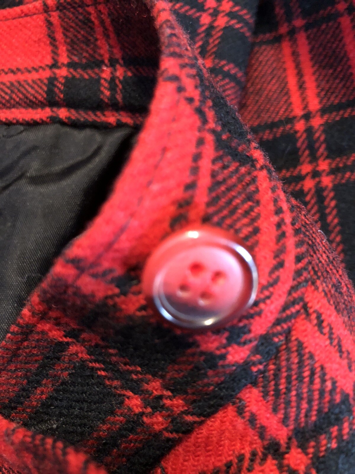 VINTAGE PENDLETON SKIRT SUIT 100% WOOL RED BLACK PLAID SKIRT 6 JACKET 8