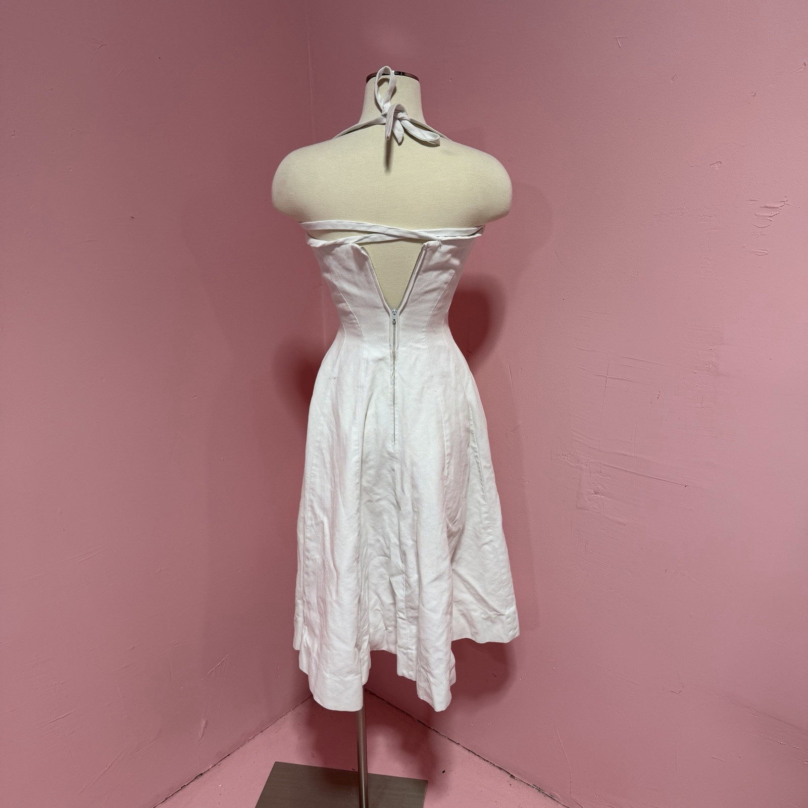 True Vintage 1950’s Pat Premo Grease Mid Century White Dress