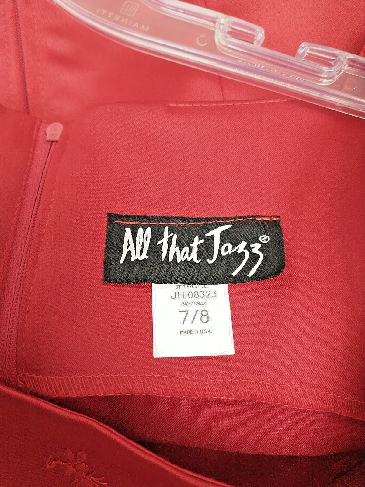 All That Jazz Women’s Vintage 1990’s Red Sleeveless Dress Size – Size 7/8 Satin