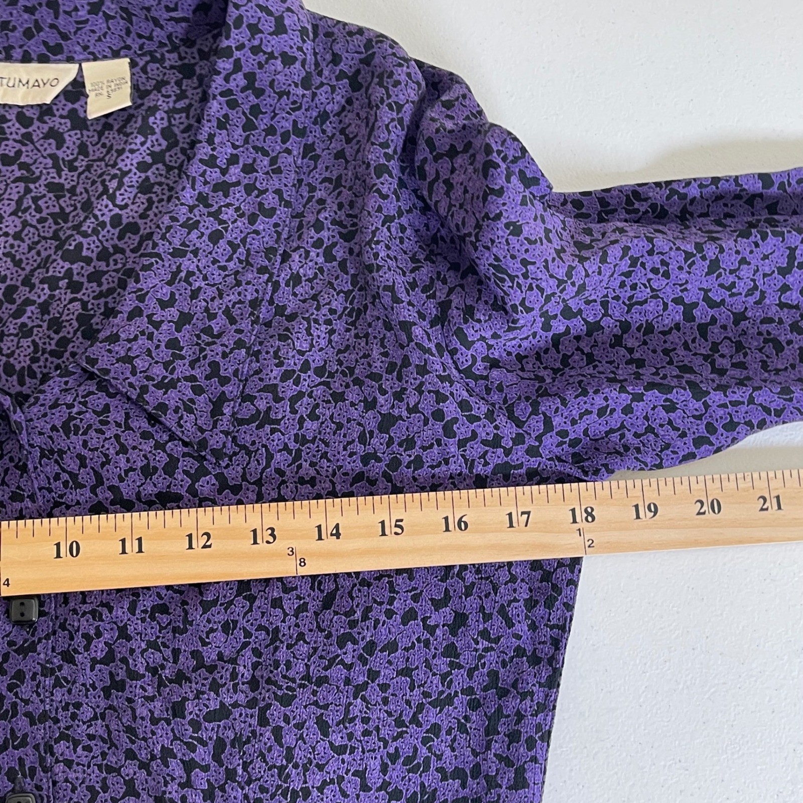 Vintage Putumayo Floral Maxi Dress Women S Purple 90s Collared Grunge Whimsigoth