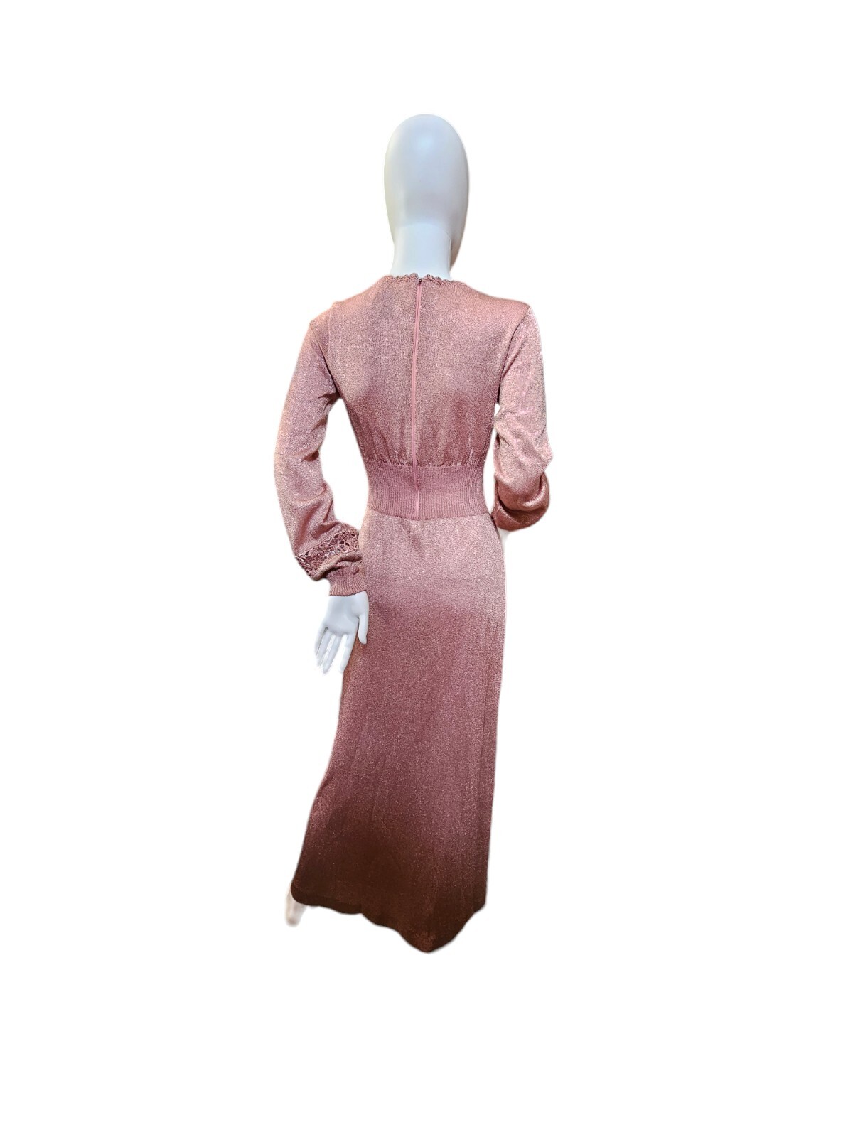 Vintage 70’s Wenjilli Knit Maxi Dress Size 11/12