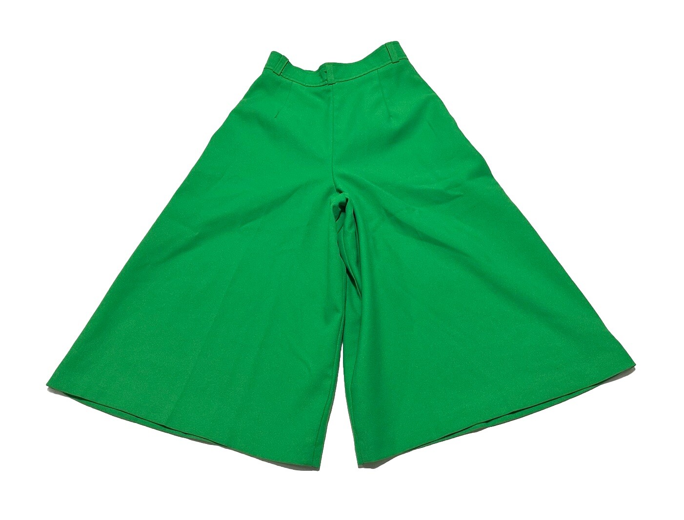 Vintage 60s? Sears Mates Kelly Green Bell Bottom Gaucho Capri Pants Size Read