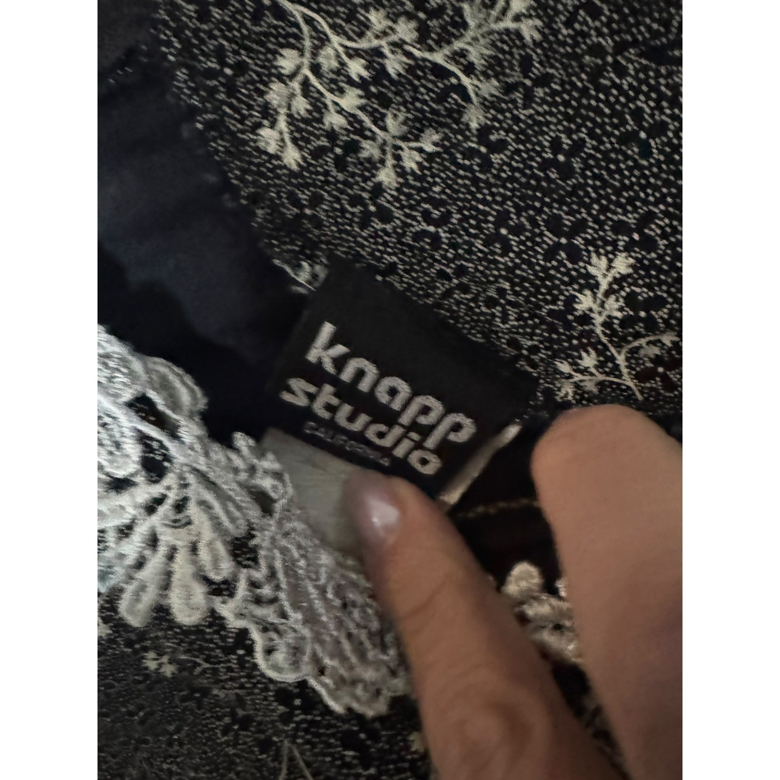 Knapp Studio VTG s3 Lace trim dress romantic prairie goth forest fairy witchy