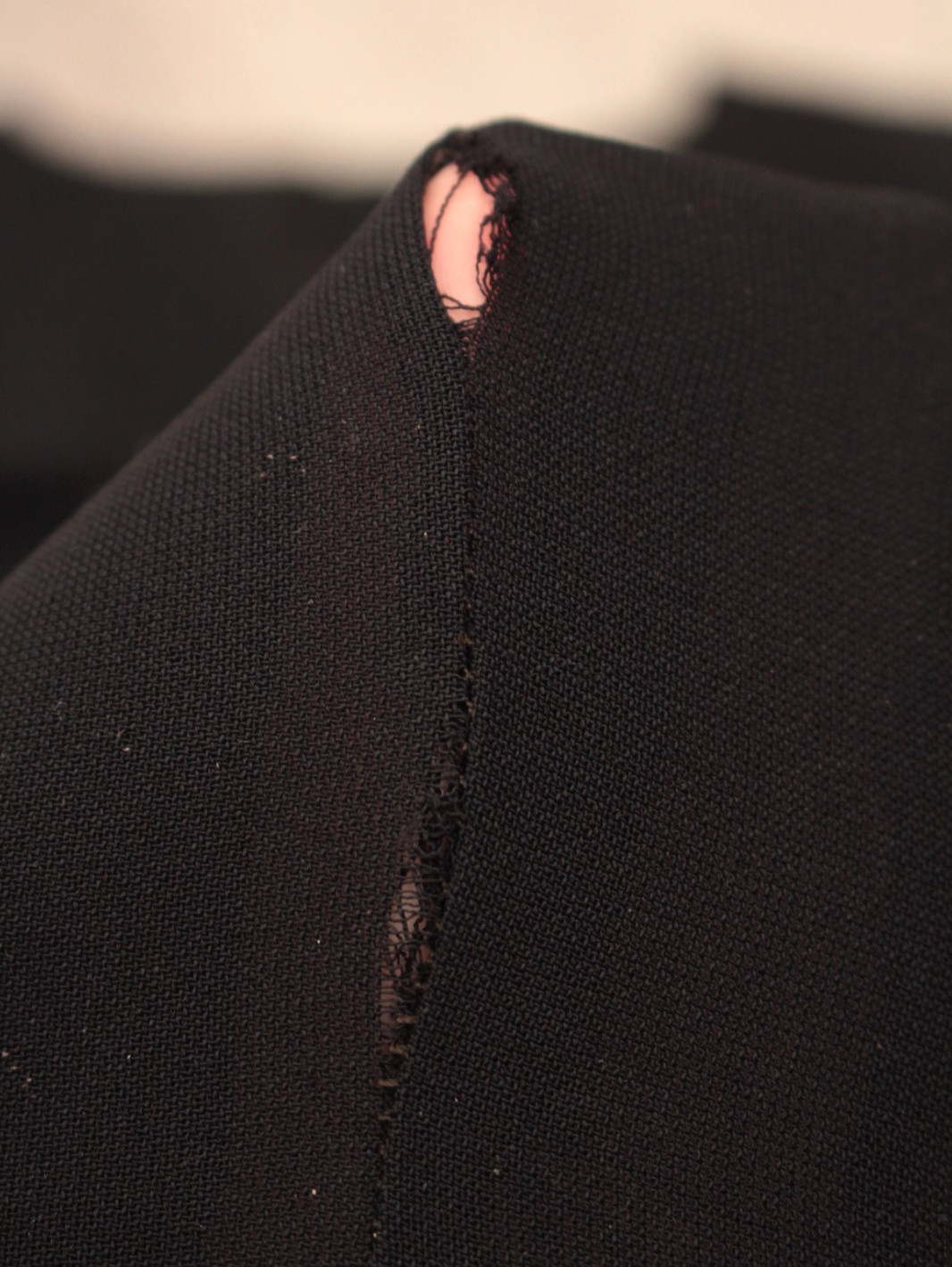 Vtg Women’s 30s Black Sheer Dress W/ Bows At Front Waist Sz XS/S 1930s