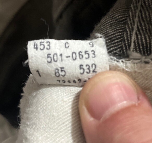 Vintage Levis 501 Jeans Womens 32×34 Button Fly Gray Denim Straight USA Made 80s