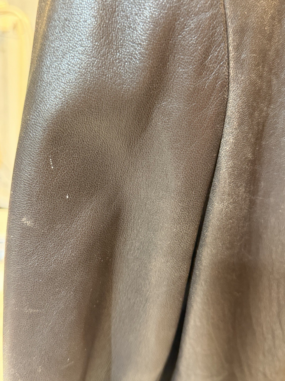 Vintage Lord & Taylor Brown Leather Jacket Size 4 90s Y2K Minimalist Indie Sleek