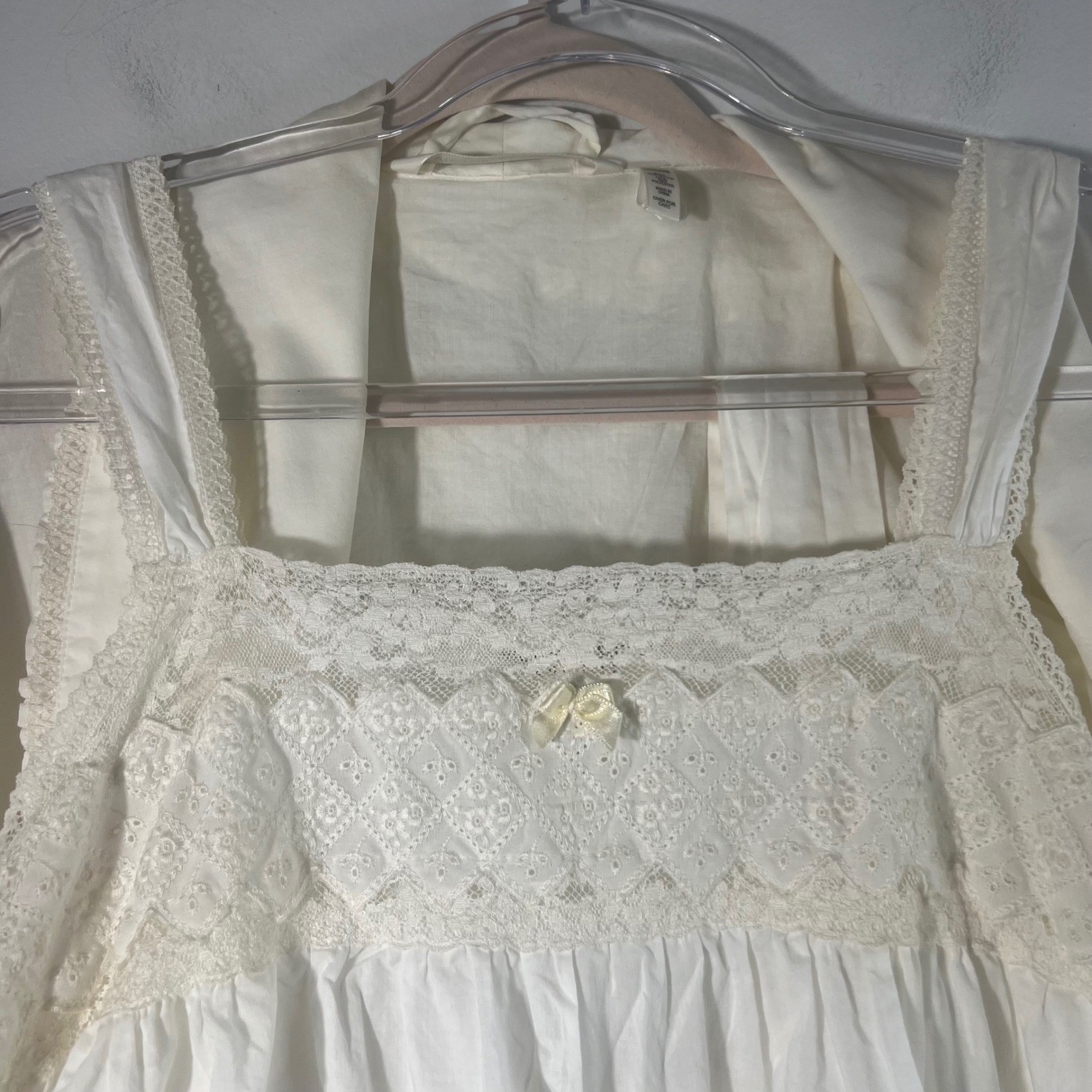 Vintage Victoria’s Secret Country Romantic Prairie RobeNightgown Maxi XS/S Flaw