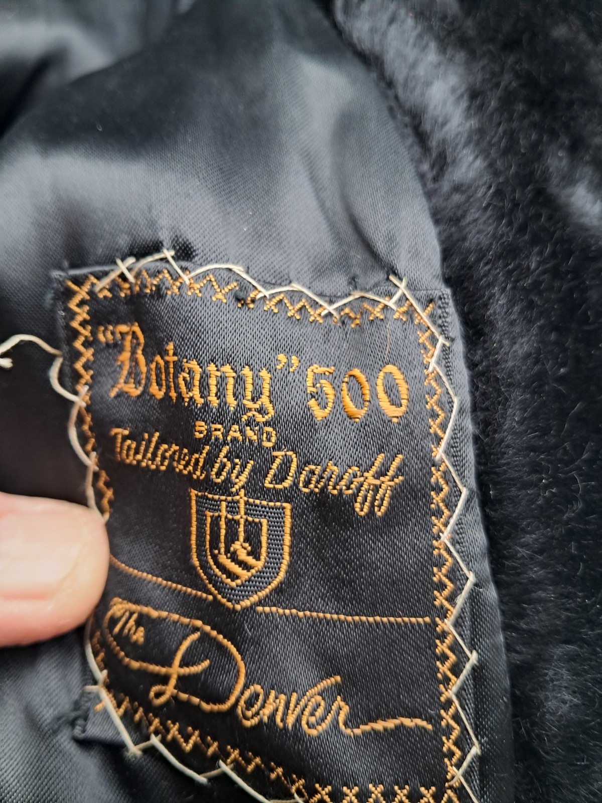 Rare Find Vintage 1960s-80s Glensea GLENOIT Black Faux Fur Mob Glam Swing Coat *