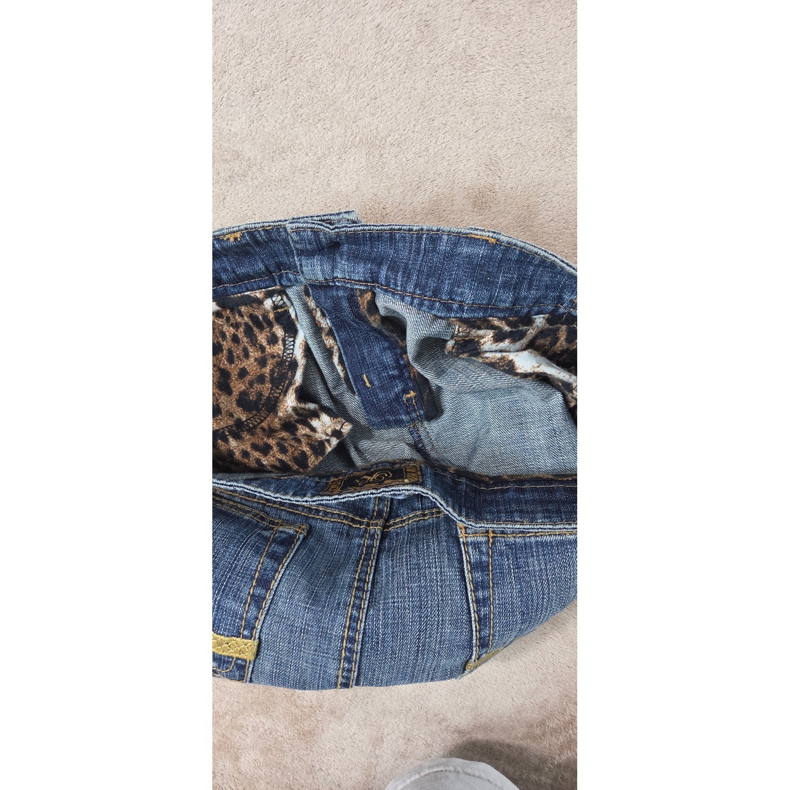 Vintage Y2K Baby Phat KLS Kimora Lee Simmons Denim Skirt 30(33) Blue New $150