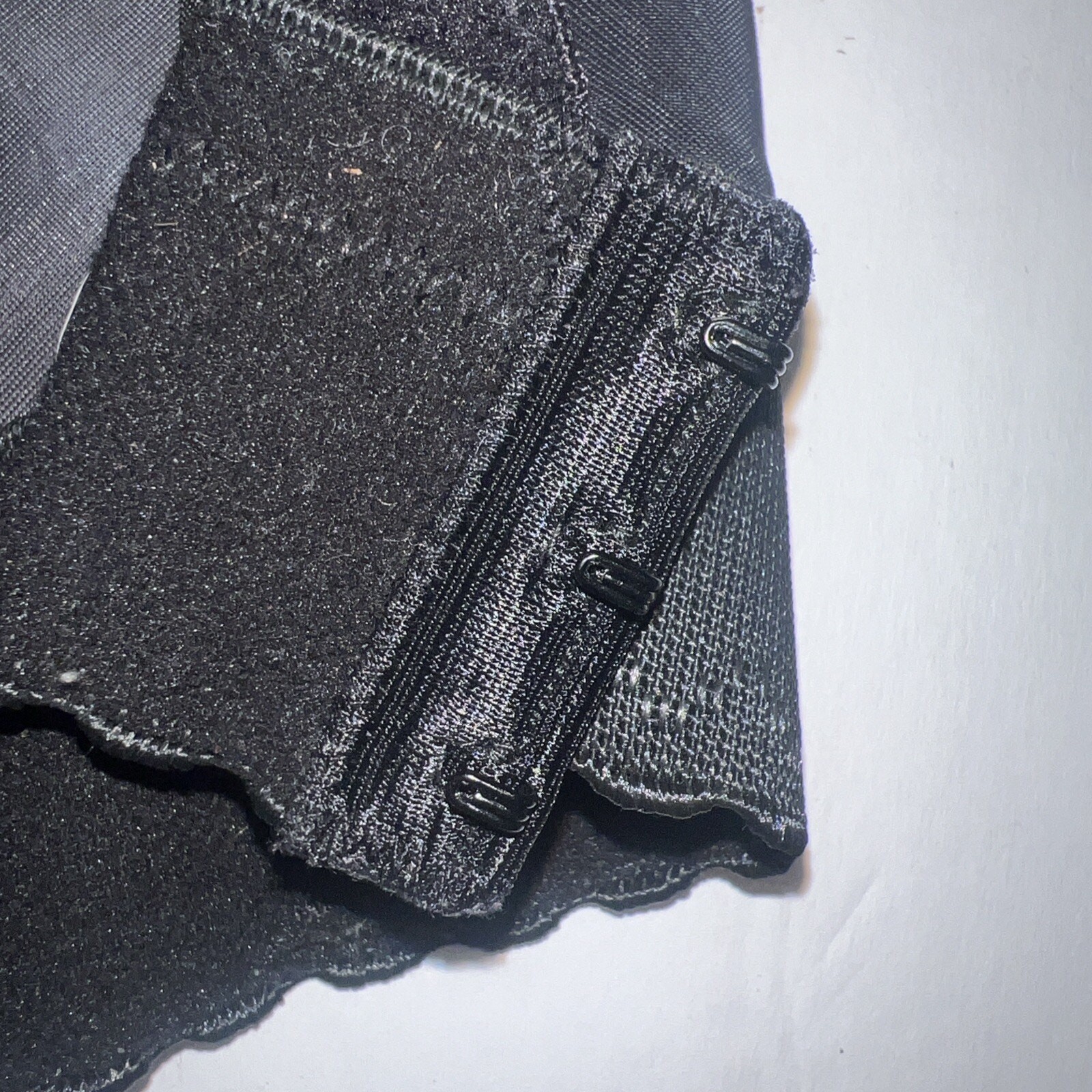 34B Victoria’s Secret Black Corset Bustier Strapless Lace Eye Loop Underwire