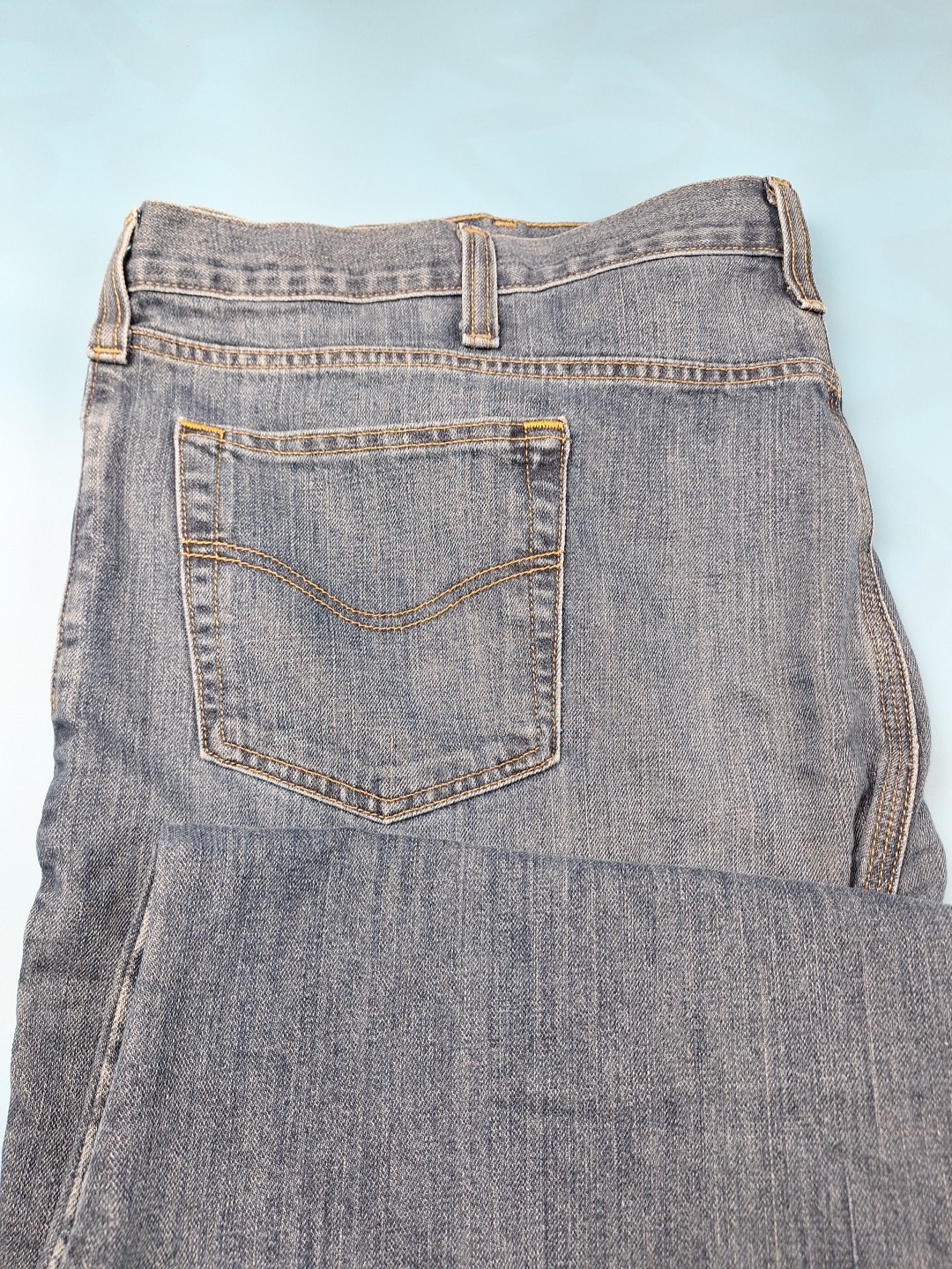 Carhartt Men’s 48×30 Blue Denim Relaxed Fit Straight Leg Work Jeans