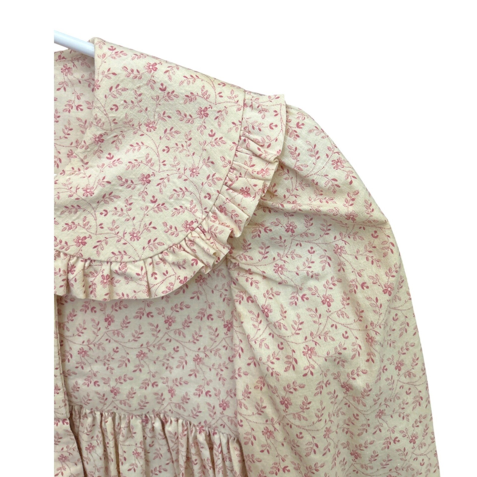 Vintage Stitches by Sue Floral Dress Cottagecore Prairie