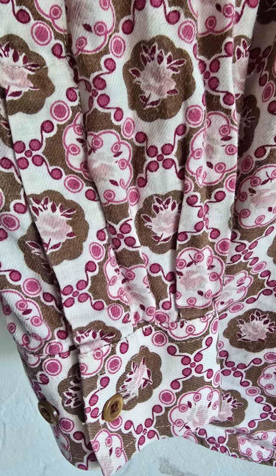 VTG James Meade Liberty Floral Shirt UK 12 Tana Lawn Cotton Long Sleeve Blouse