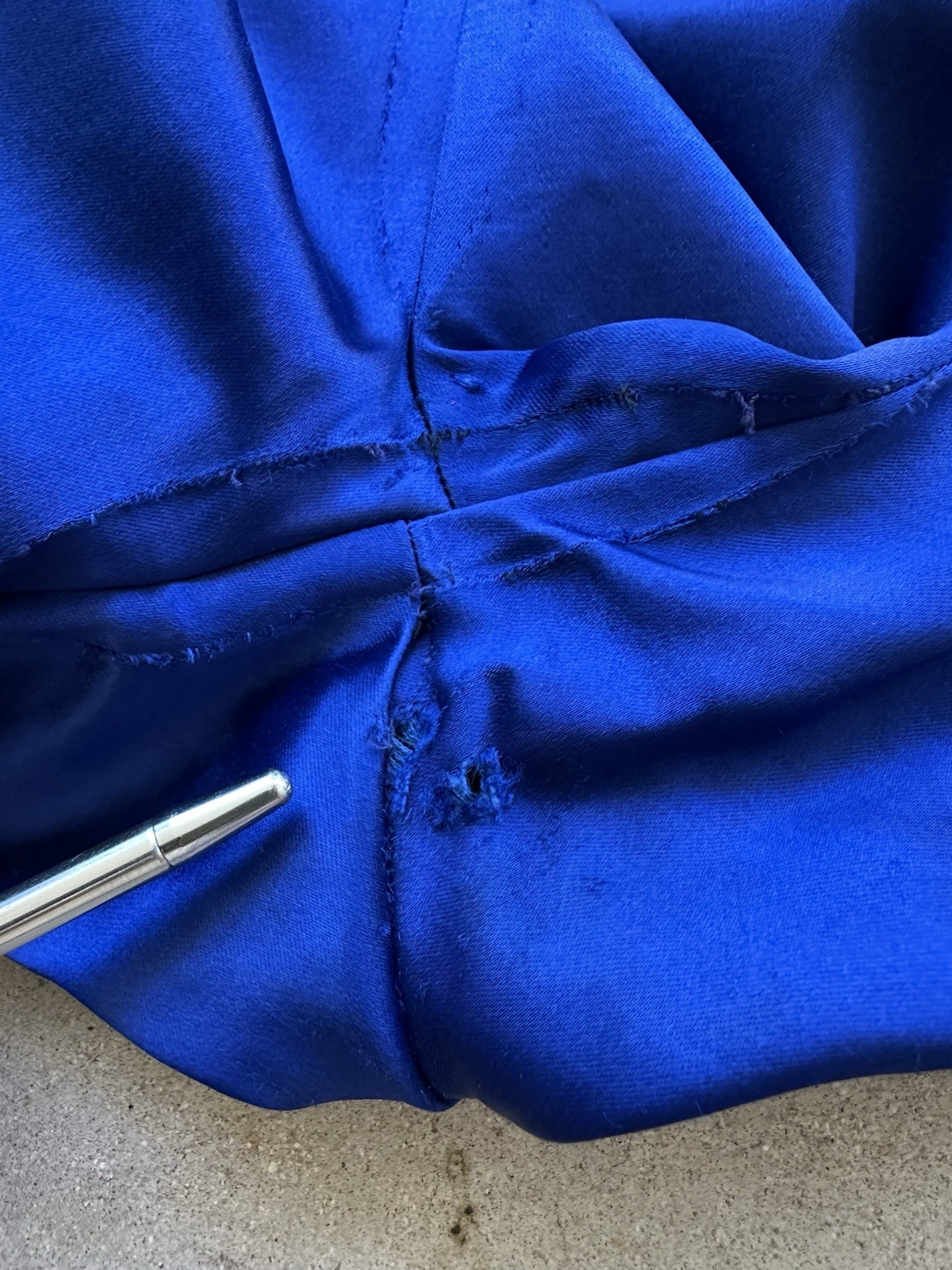 1930s Lowe & Campbell Blue Gold Satin Sportswear Set Western Ranchwear Rodeo
