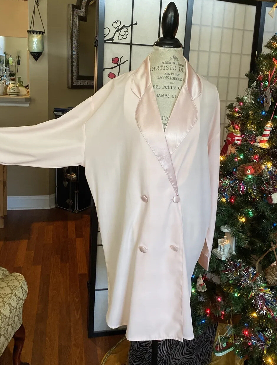 VTG 80’s Victoria’s Secret L Pajama Top Oversized Bed Jacket/Robelet