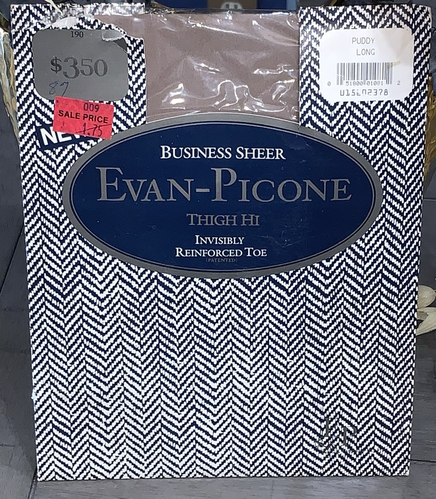 B7 VINTAGE EVAN-PICONE PUDDY LONG THIGH HI STOCKINGS STYLE 190 BUSINESS SHEER