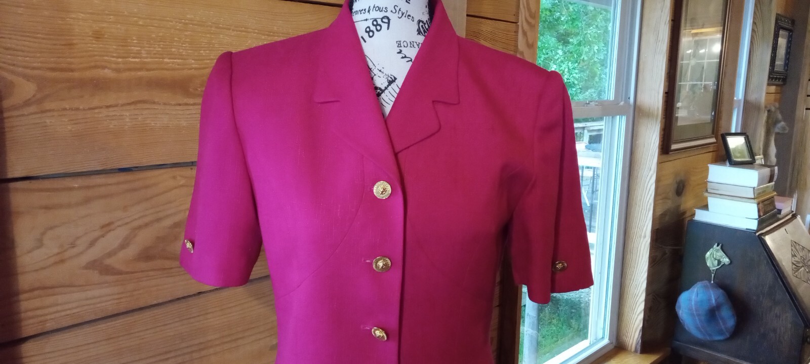 VINTAGE 80s, Classy, Stylish, Kasper A.S.L. Skirt/Blazer Combo, Hot Pink, Size 4