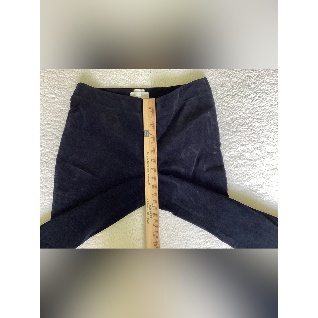 Talbots Heritage Petites Navy Velvet Pants Size 12P Quiet Luxury Old Money