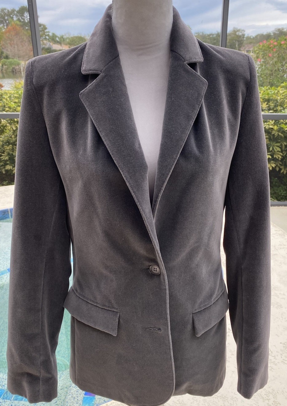 Sport Ease Fashions Velour Gray Jacket Size 10 Style 8906T – 1960’s?