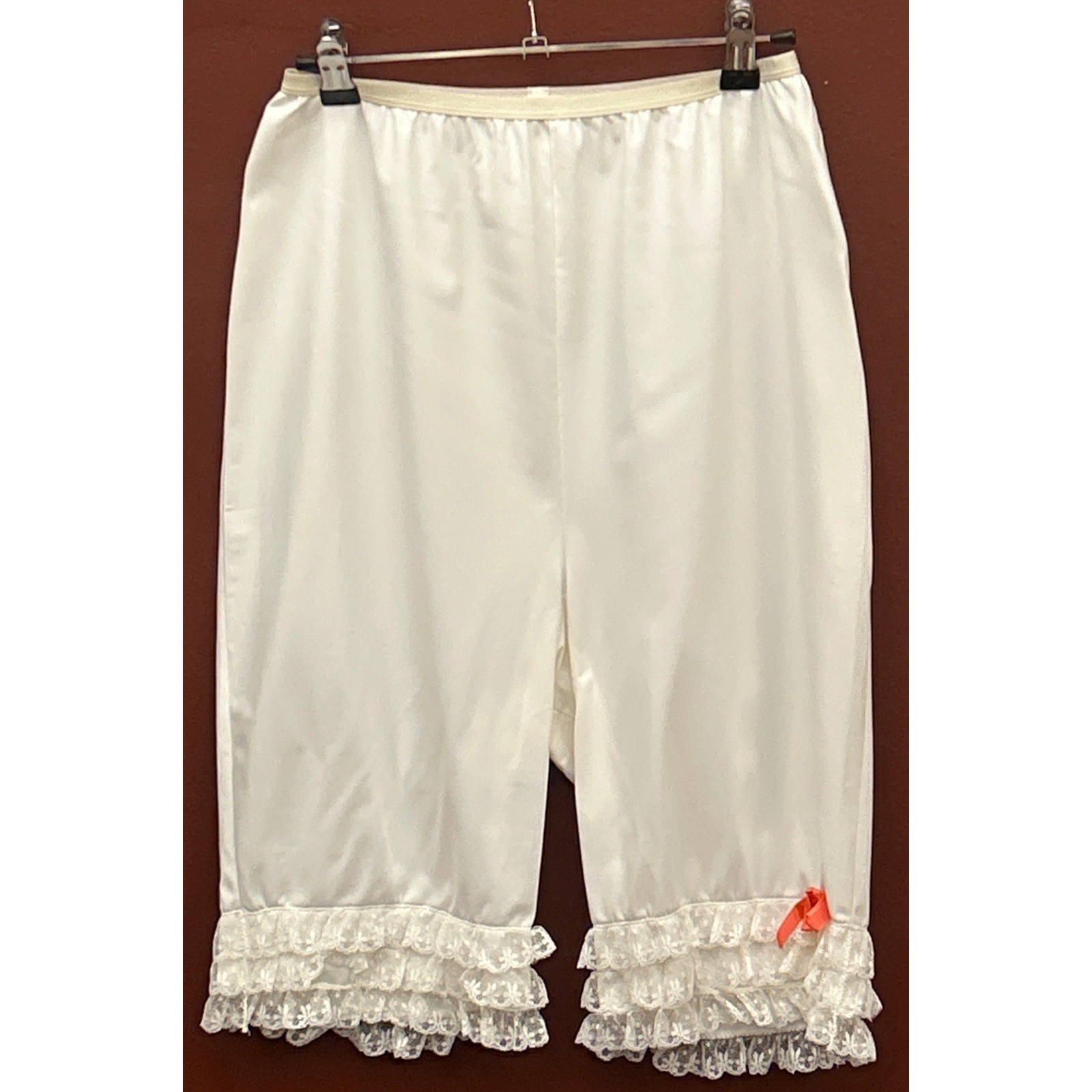 Vintage Vanity Fair Bloomers Coquette Lolita Victorian Lace Ruffle Culottes 6