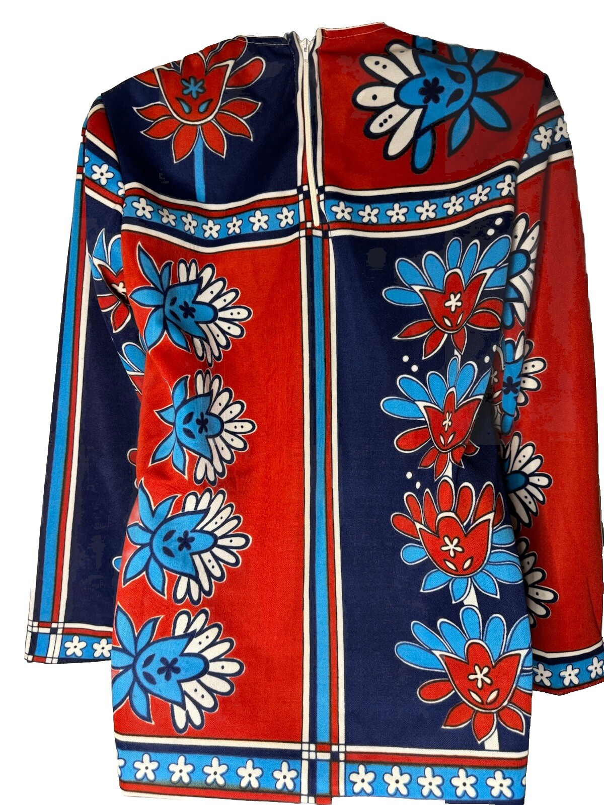 HELEN SUE Red, White & Blue Vintage RETRO 1960’s MOD Tunic Top.