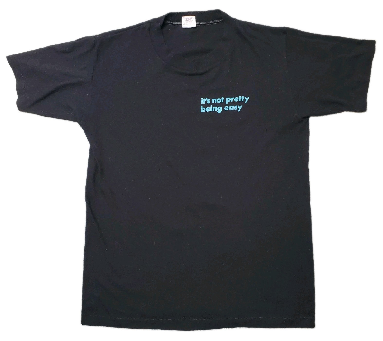 Vintage RARE 80s It’s Not Pretty Being Easy’ Single-Stitch T-Shirt~Adult Humor~M