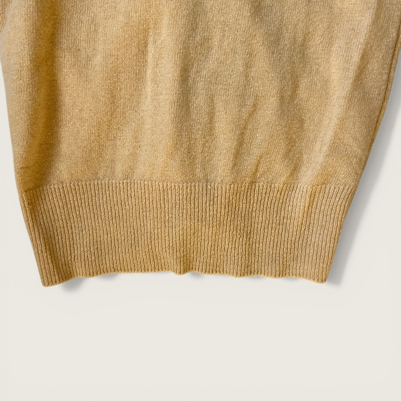 Vintage Cashmere Twin Set Cardigan + Sweater DBA by Theodore Blue Peach