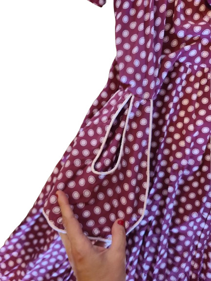 1940s Cold Rayon House Dress