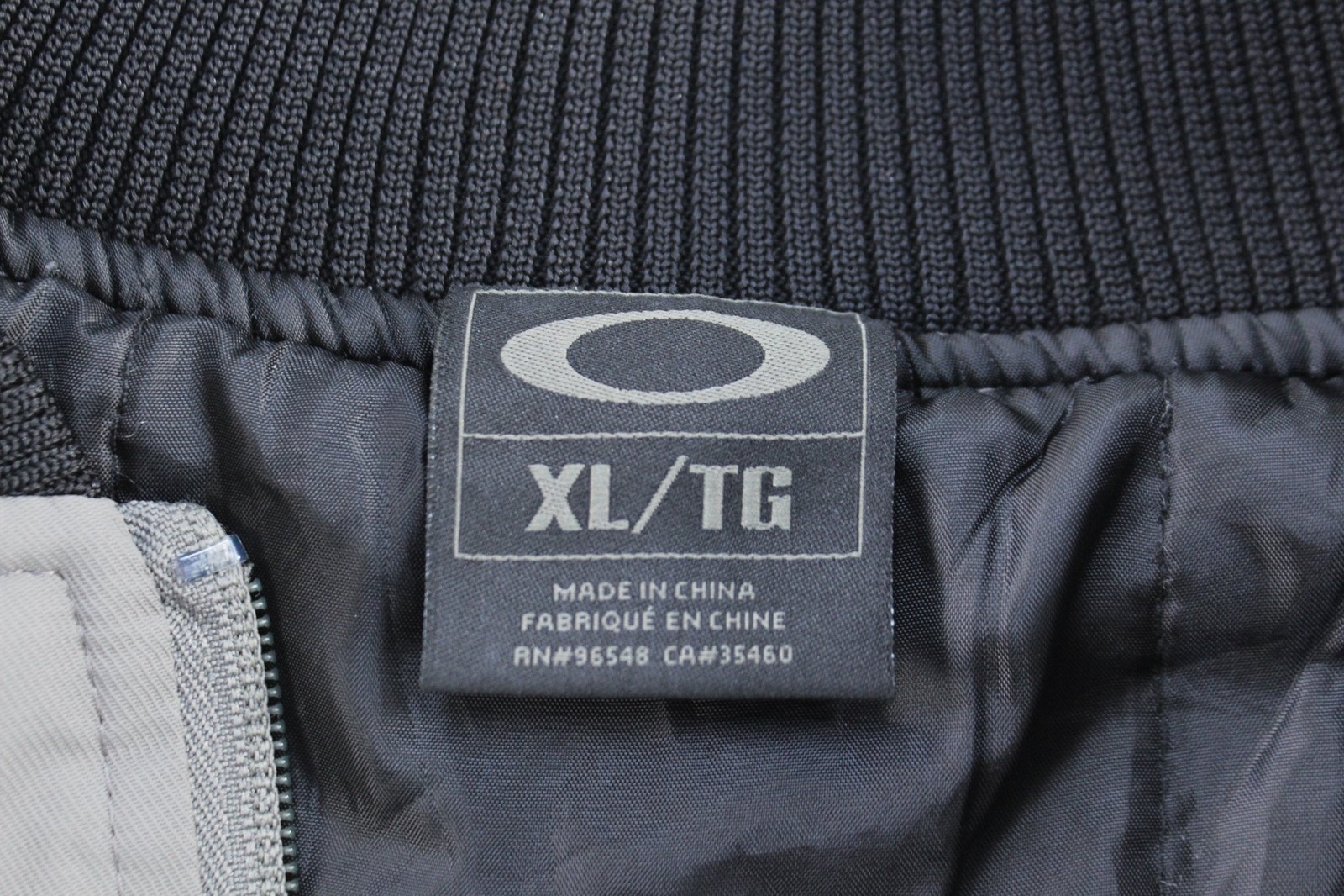 Oakley Logo Embroidered Black & Grey Full Zip Jacket